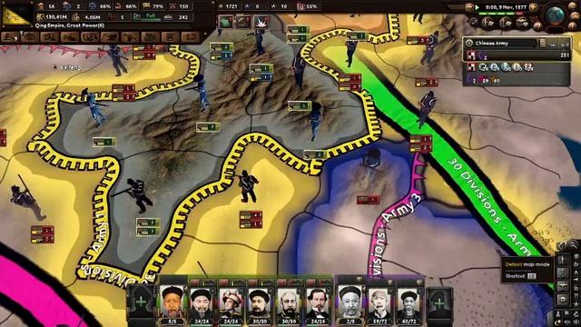 Hearts of Iron 4. End of a New Beginning - Official Version Mod. 18. Qing China playthrough. смотреть онлайн