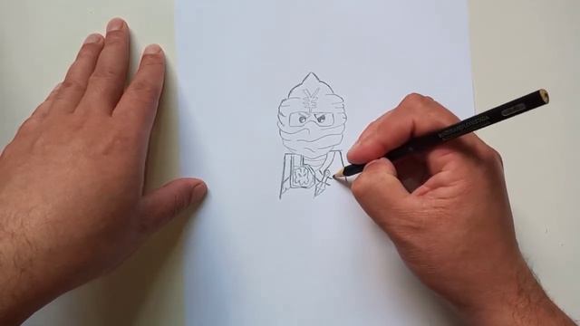 COMO DESENHAR JAY WALKER, DO LEGO NINJAGO | HOW TO DRAW JAY WALKER FROM LEGO NINJAGO