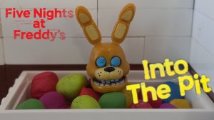 lego fnaf into the pit , лего фнаф в бассейн