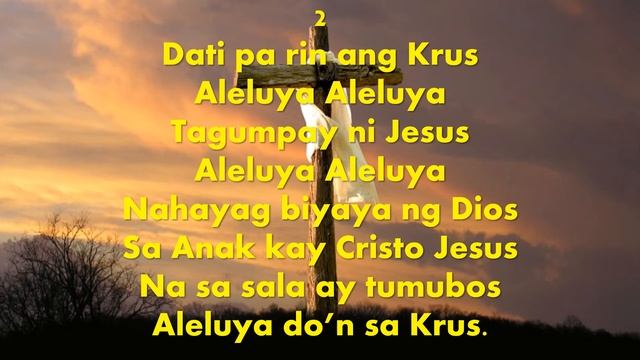 ALELUYA DO'N SA KRUS (Hallelujah for the Cross) Accompaniment with Tagalog lyrics смотреть онлайн