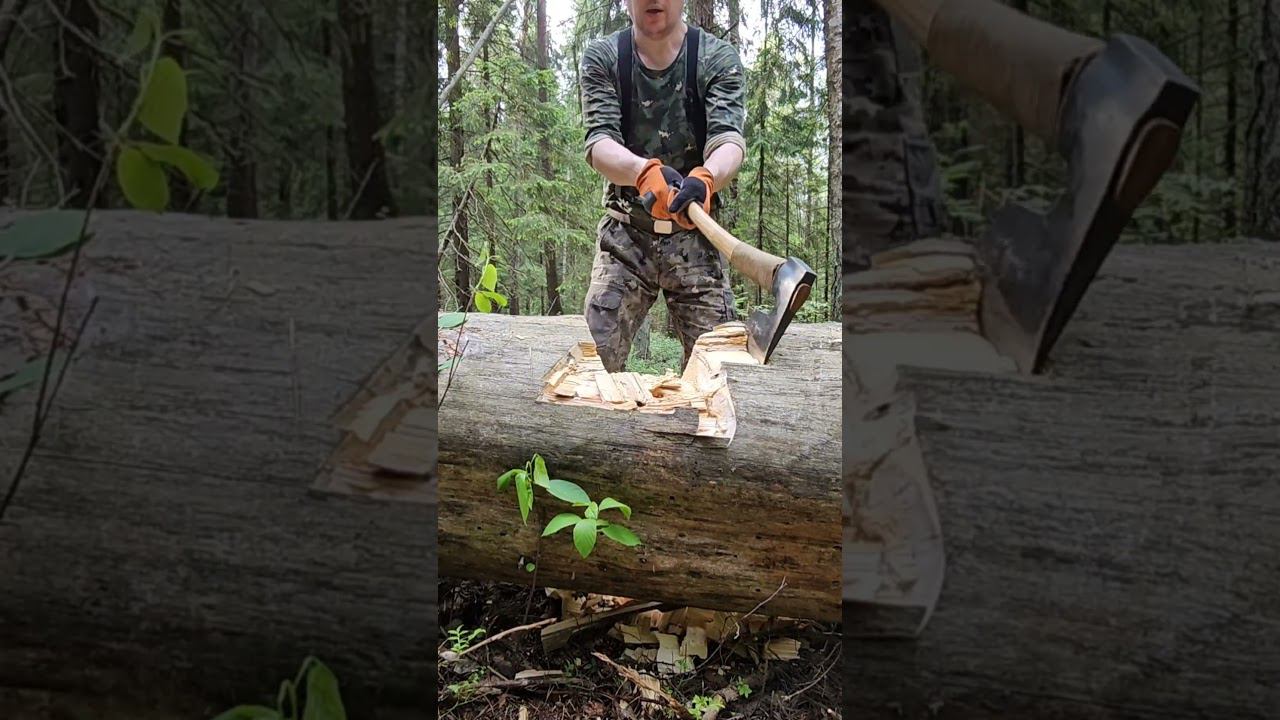 Скопа (УРМ Аника) с заточкой в линзу на ели 50 см. смотреть онлайн