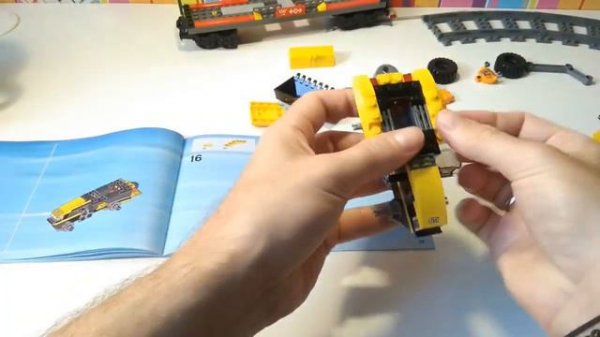 Lego 60098 - Pociąg towarowy z dźwigiem, Lego Speedbuild #2