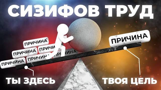 Главная ПРИЧИНА почему одни ДОСТИГАЮТ ЦЕЛЕЙ ЛЕГКО, а ДРУГИЕ СТРАДАЮТ. Сизифов труд! смотреть онлайн