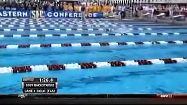 2013 SEC Swimming and Diving Championships Women's 200yard Backstroke смотреть онлайн