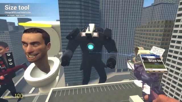 SIZE COMPARISON ALL SKIBIDI TOILET AND ALL MECHA CAMERA MAN In Garry's Mod! смотреть онлайн