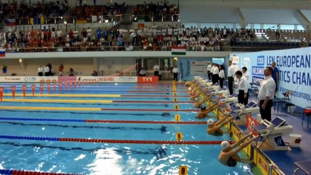 [Throwback] Kolesnikov vs. Milak vs. Ceccon - 2018 Helsinki Euro Juniors 100m backstroke final смотреть онлайн