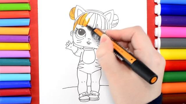 How to Draw a LOL Surprise Doll. LOL Doll BABY CAT смотреть онлайн