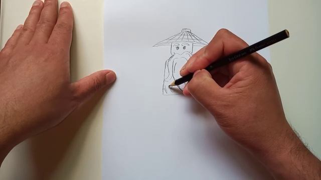 COMO DESENHAR SENSEI/MESTRE WU, DO LEGO NINJAGO | HOW TO DRAW SENSEI/MASTER WU, FROM LEGO NINJAGO