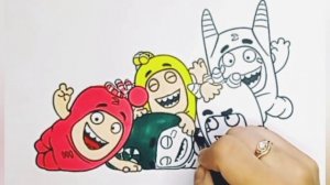 Oddbods#7 | coloring book for kids| раскраска для детей| bolalar uchun rasm bòyash darsi |