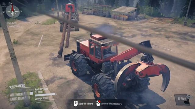 How to load long log by k8400 Skiddder in MudRunner : Spintires game смотреть онлайн