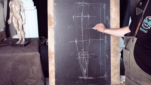 Пропорции фигуры. Основы анатомии — курс рисования с Артуром Кочу (отрывок урока). смотреть онлайн