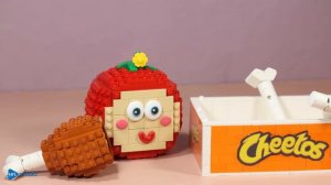 LEGO MUKBANG : Eat Red Fruit & Yellow Fruit Challenge | Stop Motion Cooking ASMR