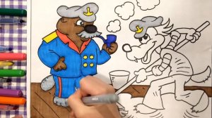 Ну, Погоди! Волк Раскраски для детей Как разрисовать Цветные Красочные раскраски 1080 HD (Эмилия)