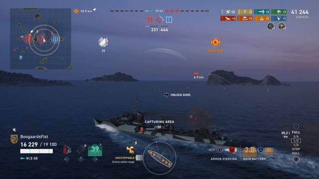 Z-35 Destroyer Review | World of Warships Legends PlayStation Xbox смотреть онлайн