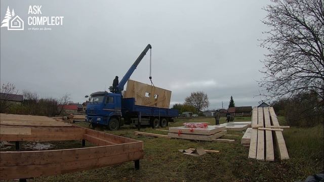 TimeLaps сборки домокомплекта THERMOWOOD смотреть онлайн