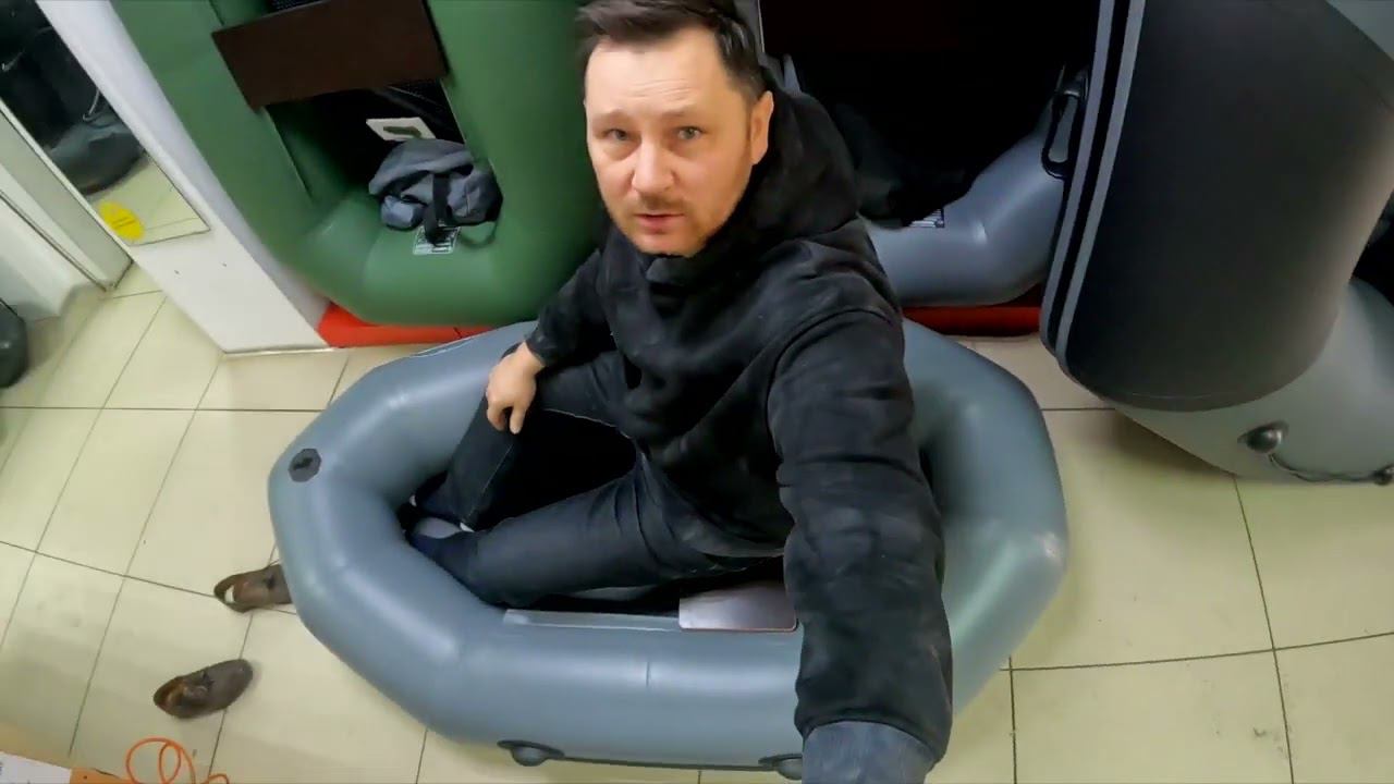 ДЕД-ская лодка / Одноместная гребная пвх лодка "ПИРАНЬЯ 100 гребки" смотреть онлайн