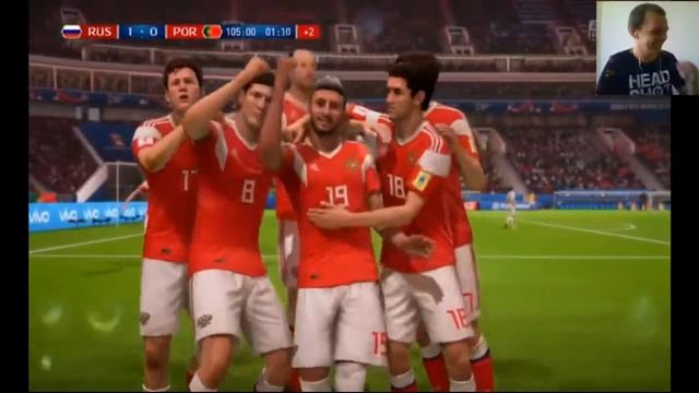 FIFA WORLD CUP 2018 матч РОССИЯ-ПОРТУГАЛИЯ и карьера тренера, отличная победа и бомбящие поражение. смотреть онлайн