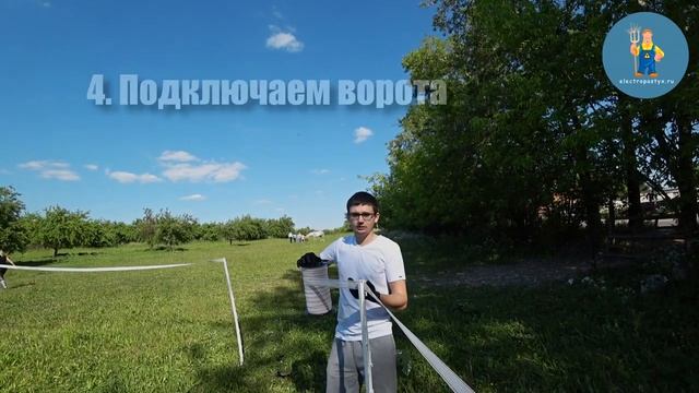 Инструкция по установке Электропастуха с лентой для Лошадей. смотреть онлайн