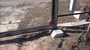 Откатные ворота своими руками из Т профиля