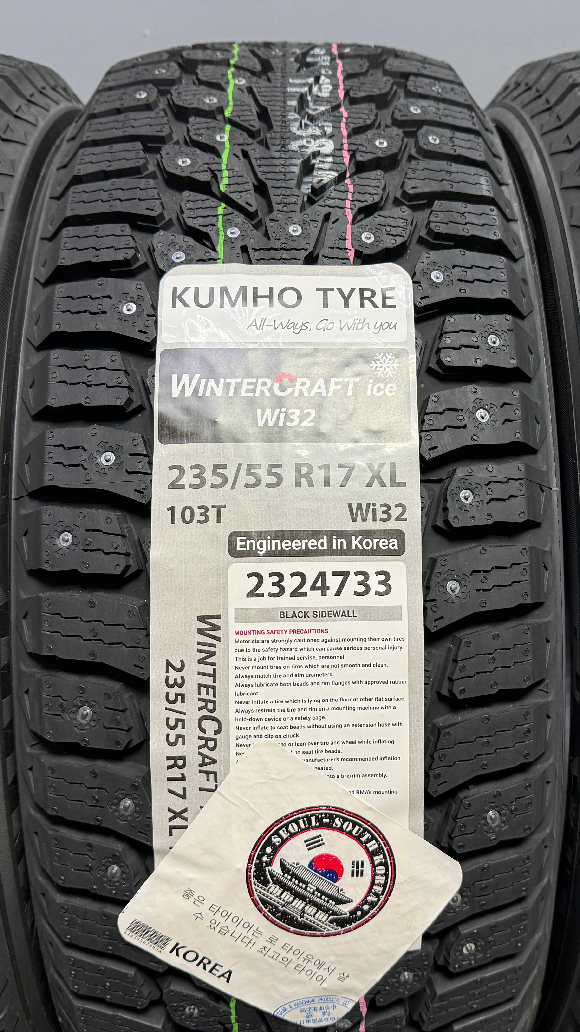 KUMHO WINTERCRAFT ICE WI32 235/55 R17 103T XL