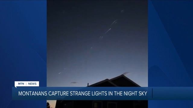 Strange streaking lights spotted in Montana skies смотреть онлайн