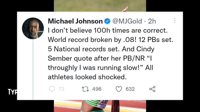 Michael Johnson Reacts To Tobi Amusan Blistering 12.12 In The Semi Final Of The 100 Hurdles смотреть онлайн