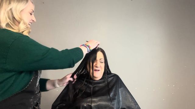 Hair cutting part 1 by my daughter Emily смотреть онлайн