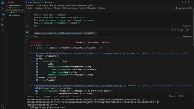 AttributeError Traceback (most recent call last) | Python selenium don't work, Fixed python Error смотреть онлайн