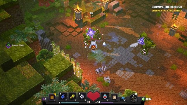 MINECRAFT DUNGEONS NINTENDO SWITCH JUNGLE AWAKENS DLC PART 14 смотреть онлайн