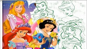 Disney Princesses 👑💖 Coloring Pages #6🎨🌷 Aurora🌷 Ariel👑 Принцессы Диснея Раскраска💖 Ариель #6💖