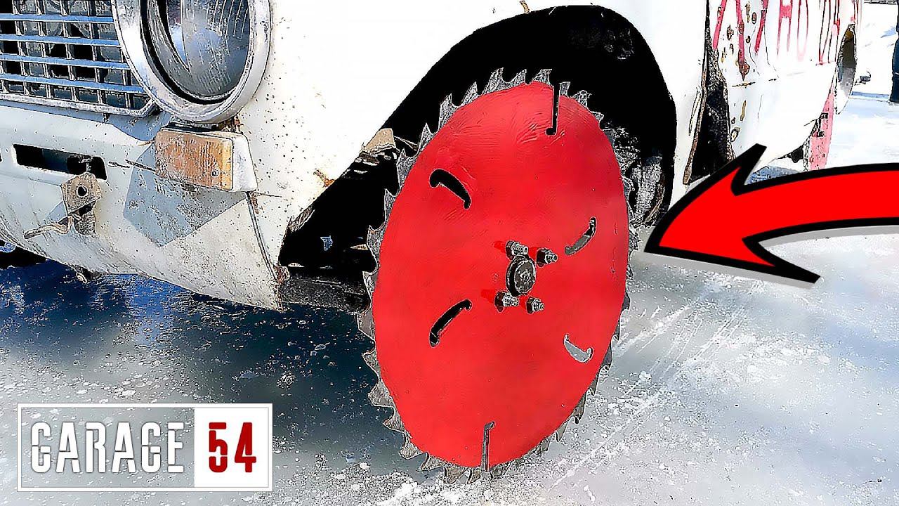 ДИСКОВЫЕ ПИЛЫ вместо КОЛЕС на АВТОМОБИЛЬ смотреть онлайн
