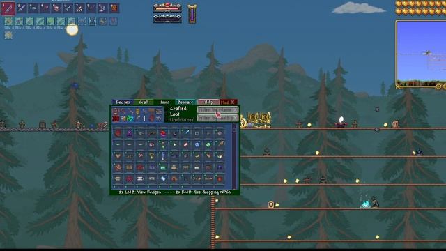 [Terraria: CM] Прохождение #7: Щит, Многолетняя руда, бог факелов, равейджер, крутая броня, лут