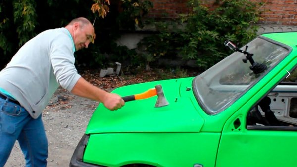 ТЕСТ защитного покрытия Line-X (кирпич, ТОПОР, травмат, ружье)