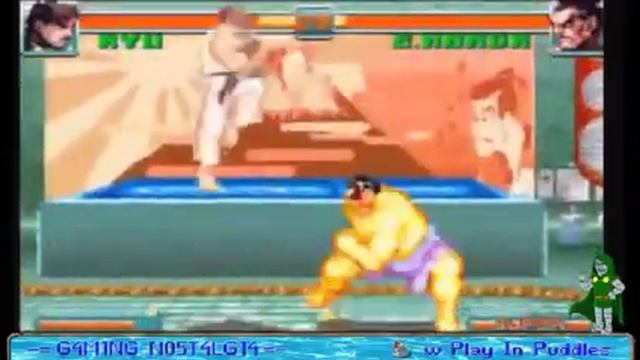 Super Street Fighter II Turbo Revival (GBA) - E Honda Fight, close to the skirt смотреть онлайн