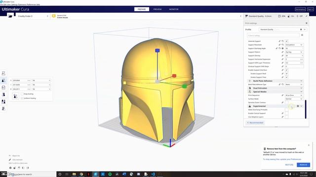 How to print the Mandalorian Helmet on a 3d Printer (and how to block supports) смотреть онлайн