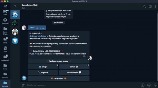 🤖 BOT  Telegram | Administrar Grupos | Group Help Bot 🔵