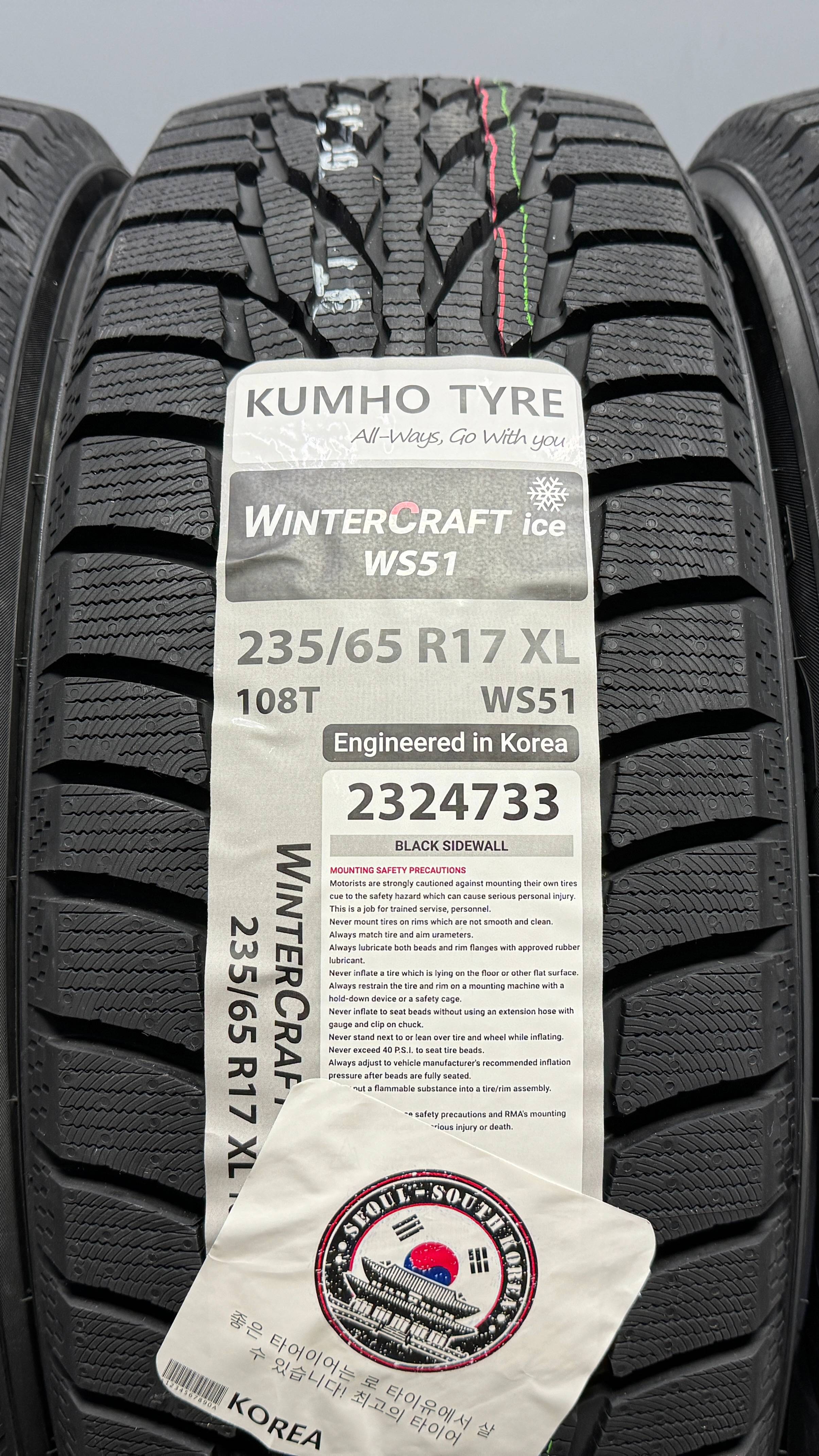 Kumho WinterCraft Ice WS51 235/65 R17 108T XL