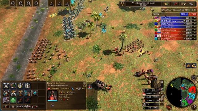 Age of Empires Definitive Edition : Treaty Japan Gameplay (4v4 NR60 Orinocco) смотреть онлайн