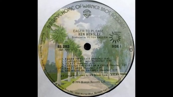 Ken Hensley "Eager To Please"  - 1975 [Vinyl Rip] (Full Album)