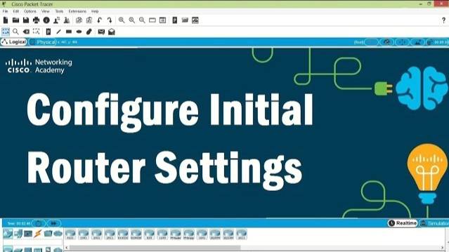Packet Tracer V7.2 - Configure Initial Router Settings смотреть онлайн