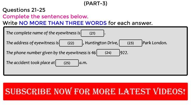 Fill Ups Special IELTS Exam Listening Test With Answers | IELTS Listening Test 2022 | 29-06-2022 смотреть онлайн