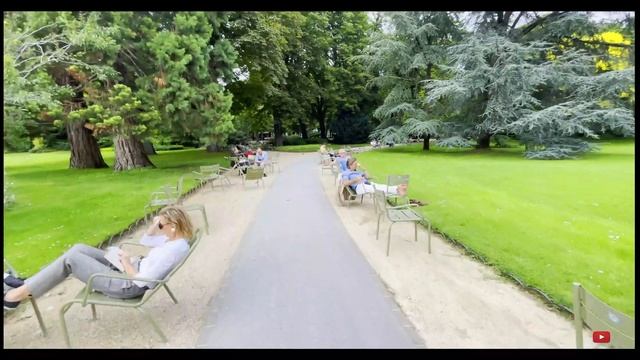 Paris Summer walk-Jardin du Luxembourg [4K] смотреть онлайн