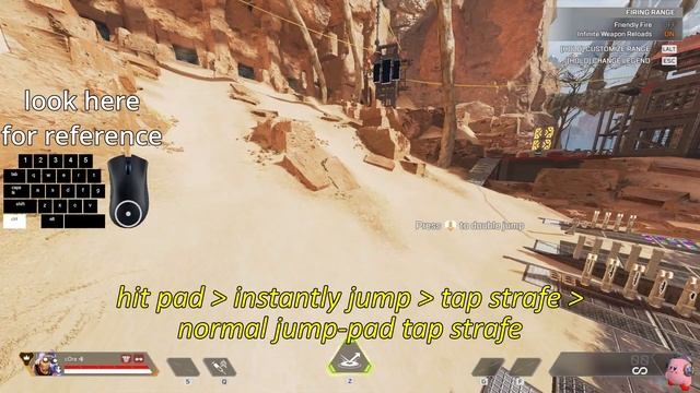 How to Double Tap Strafe Off Jump Pad | Basic Explanation + Demonstration (Apex Legends) смотреть онлайн
