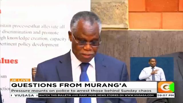 Pressure mounts on police to arrest those behind Sunday chaos at Kenol смотреть онлайн