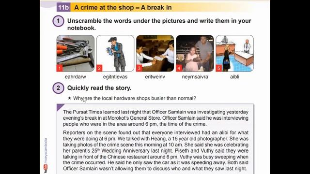Unit 11 A crime at the shop смотреть онлайн