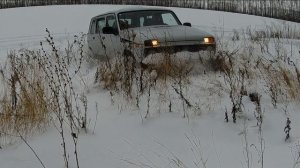 Нива 2131. СНЕЖНЫЙ ТЕСТ. СТОК. Шины И-511 шип.