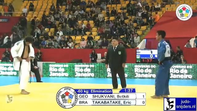 Betkili Shukvani (GEO) - Eric Takabatake (BRA) [-60kg] (2) смотреть онлайн