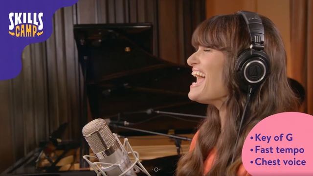 Idina Menzel Sings "Tomorrow" in the key of G, fast tempo, in chest voice (2020) смотреть онлайн