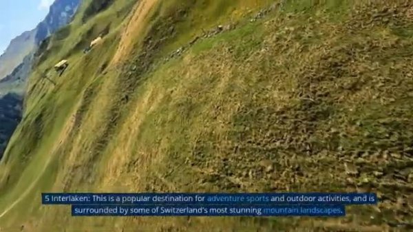 Places to visit in Switzerland in summer | Beautiful places in Switzerland | 4K Ultra HD