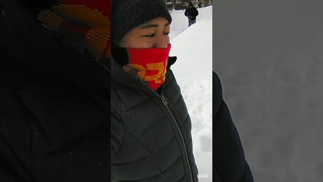 My first winter experience last year we shoveled the wrong spot.😄 смотреть онлайн